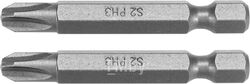 Бита PH3х50мм 1/4" (2шт) AlSl S2 Yato YT-77877