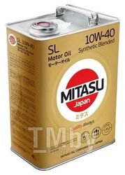 Моторное масло полусинтетическое MITASU 10W40 4L MOTOR OIL SL API SL CFдлябенз газ ДВС MJ1244