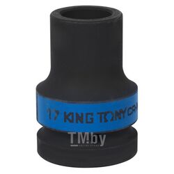 Головка торцевая глубокая ударная четырехгранная KING TONY 1", 17 мм, футорочная 853417M