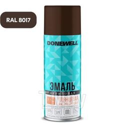Эмаль универсальная акриловая RAL 8017 коричневая глянцевая, 520 мл DONEWELL DW-A8017