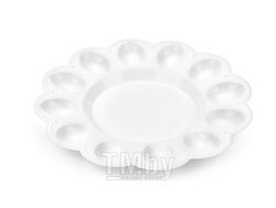 Тарелка для яиц, снежно-белый, BEROSSI (Изделие из пластмассы. Размер 236 х 25 мм)