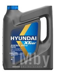 Моторное масло синтетическое HYUNDAI XTEER Diesel Ultra 5W30 4L API SN CF ACEA A3 B4 C3 MB 229.31(51) BMW LL04 СИНТ. 1041222