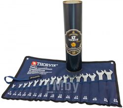 Набор ключей комбинированных в сумке, 16 предметов (6-19, 22, 24 мм) (в тубусе Thorvik) Thorvik CWS0016T