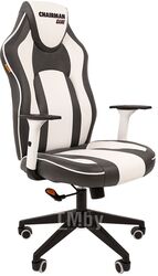Кресло геймерское Chairman Game 23 (экопремиум серый/белый)