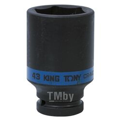 Головка торцевая ударная глубокая шестигранная KING TONY 3/4", 43 мм 643543M