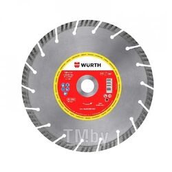 Алмазный круг по бетону сегментированный Turbo 230х22,2 мм WURTH 0668000235