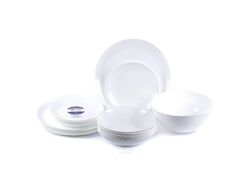 Набор посуды стеклокерамический "Diwali" 19 пр.: 18 тарелок 19/20/25 см, салатник 21 см Belbohemia