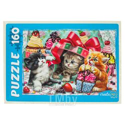 Пазлы 160 элементов Забавные котики №3 Рыжий кот П160-7121