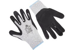 Защитные промышленные перчатки от порезов (5класс) Цвет - синий, размер L (уп.12пар) JETA PRO JCN051/L