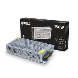 Блок питания LED Strip PS для светодиодной ленты 150Вт 24В IP20 (драйвер) GAUSS 202002150