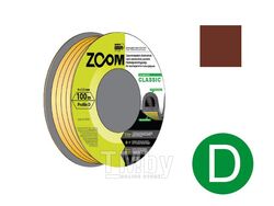 Уплотнитель "D" коричневый 100м ZOOM CLASSIC (02-2-4-103)
