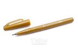 Маркер-кисть "Brush Sign pen" желтый-оранжевый Pentel SES15C-Y