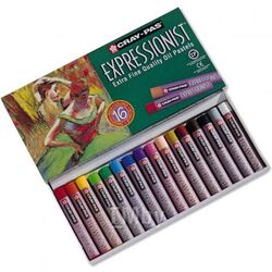 Пастель масляная "Expressionist" набор 16цв. Sakura Pen XLP16