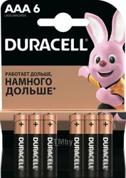 Комплект батареек Duracell LR03/MN2400/AAA 6BL