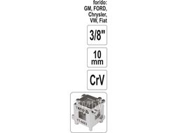Головка-ключ для завинчивания суппортов 3/8" (10мм) GM, Ford, VW, Fiat Yato YT-0683