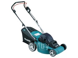 Газонокосилка аккумуляторная MAKITA DLM 380 Z (18+18 В, БЕЗ АККУМУЛЯТОРА, шир. 38 мм, выс. 25-75 мм, пластм. корпус, травосборник 40 л)