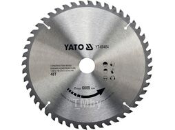 Диск пильный 250/30 48T с напаянными зубцами из твердых сплавов Yato YT-60484
