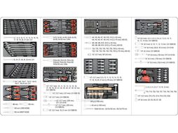 Ящик передвижной с инструментом 185пр. Yato YT-55307