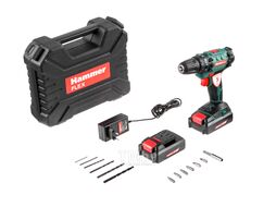 Аккум.дрель Hammer Flex ACD180Li 18В 2x1.5Ач 10мм 0-350/0-1250об/мин 35Нм в кейсе быстр зарядка