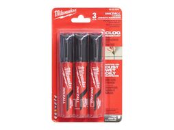 Маркер MILWAUKEE INKZALL L с долотообразным пером чёрный (3 шт.)