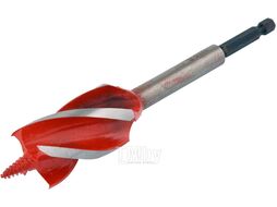 Сверло по дереву 30х165мм с 4 режущими кромками и хвостовиком HEX YT-44689