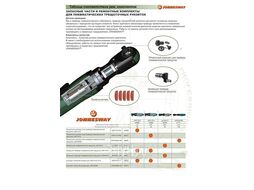 Рукоятка трещоточная пневматическая укороченная 3/8"DR 230 об/мин., 40 Нм Jonnesway JAR-1013