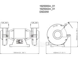 Станок точильный Metabo DSD 250 619250000