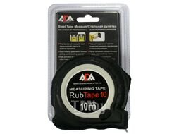 Рулетка ударопрочная ADA RubTape 10 с полимерным покрытием ленты (сталь, с двумя СТОПами, 10 м) А00154