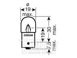 Лампа накаливания R5W 24V 5W BA15S OSRAM 5627