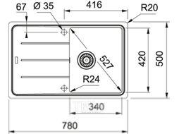 Мойка кухонная Franke Basis BFG 611 (114.0259.914)