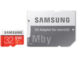 Карта памяти Samsung EVO Plus microSDHC 32GB + адаптер (MB-MC32GA)