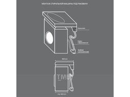 Умывальник 1Марка Laundry 60 (4604613329129)
