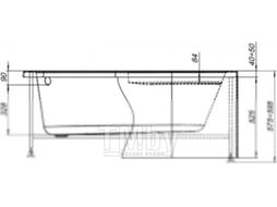 Каркас Aquanet Mia 140x80 L/R