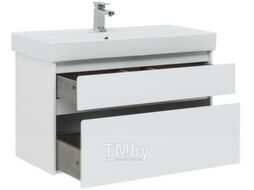 Тумба под умывальник Aquanet Nova Lite 100 / 242581 (с 2 ящиками)