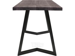 Обеденный стол Buro7 Уиллис Классика 180x80x74 (дуб мореный/черный)