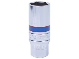 Головка свечная шестигранная KING TONY 3/8", 21 мм, L = 70 мм, резиновый фиксатор 363521