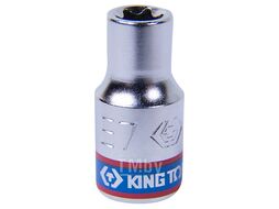 Головка торцевая KING TONY TORX Е-стандарт 1/4", E7, L = 24 мм 237507M