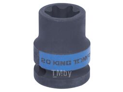 Головка торцевая ударная KING TONY TORX Е-стандарт 1/2", E20, L = 38 мм 457520M
