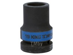 Головка торцевая глубокая ударная четырехгранная KING TONY 1", 19 мм, футорочная 853419M