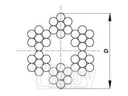 Трос для растяжки EKT СА 2 мм, DIN3055 (бухта/200м) CV011323