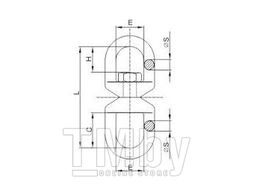 Вертлюг (кольцо-кольцо) EKT М19 (шт) C90171