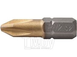 Насадка крестообразная GERAL PH1х25мм 1/4" S2 TiN (упак/10шт) G126574