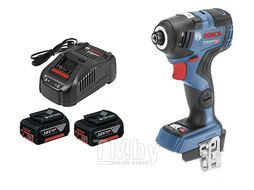Аккум. ударный гайковерт BOSCH GDR 18V-200 C в кор.(2 аккумулятора и зарядное) (18.0 В, посадочн. квадрат внутр. шестигр. 1/4 ", 200 Нм, вес 1.4 кг)