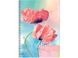 Тетрадь ArtSpace Цветы. Think positive / Т80А4спк_12132 (80л, клетка)