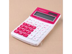 Калькулятор Darvish DV-2716-12R (белый/красный)