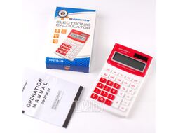 Калькулятор Darvish DV-2716-12R (белый/красный)