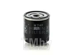 Фильтр масляный Alfa Romeo 33, 145,146, 164 90-01, Seat Ibiza I 89-93, fiat Panda 80-86 MANN-FILTER W714/2