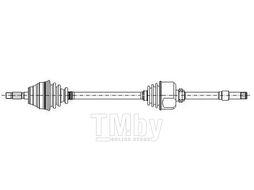 Полуось Peugeot 406 (1995-2004) RH METELLI 17-0284