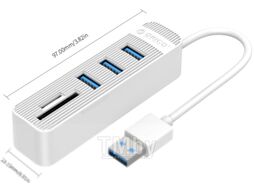 USB-хаб Orico TWU3-3AST (белый)