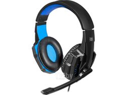 Наушники-гарнитура Defender Warhead G-390 / 64038 (черный/синий)